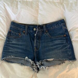 Levi's Blue Jean Shorts Classic Cut-Off Style